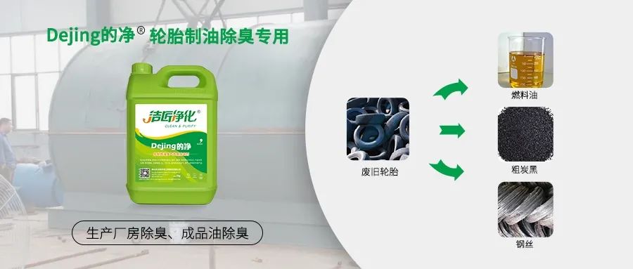 廢舊輪胎煉油廢氣污染，車間惡臭問題可利用潔匠凈化除臭劑解決.jpg
